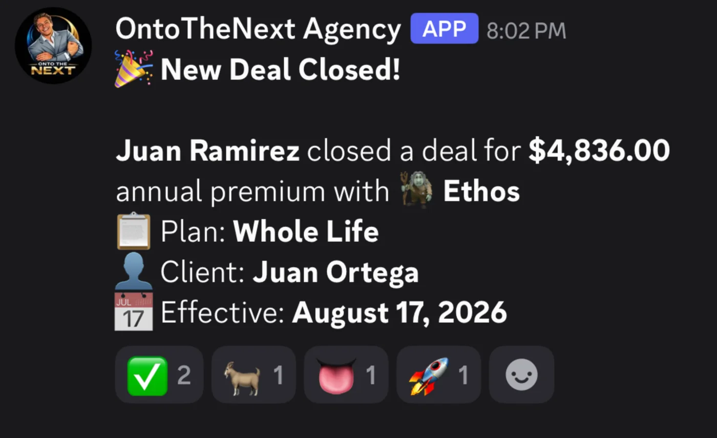 Live deal closed in the community